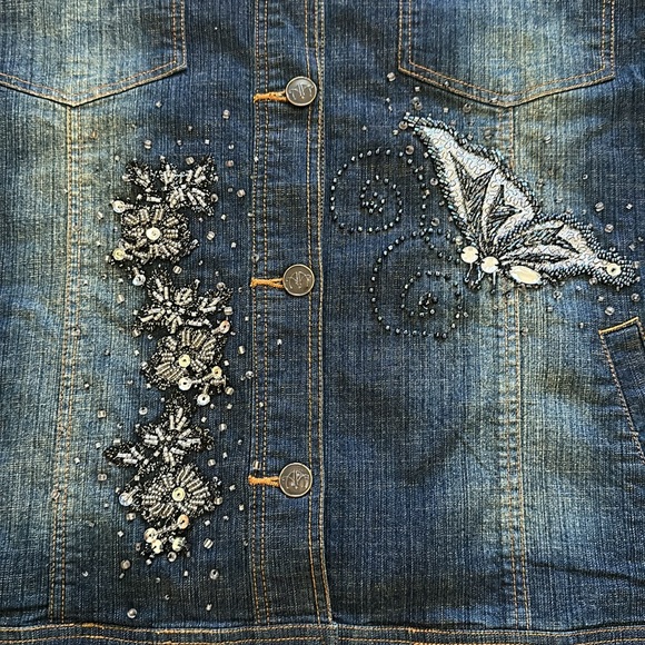 Amanda Adams Couture Denim Jacket - Picture 7 of 9